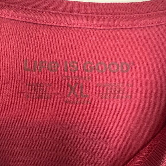 LIFE IS GOOD women's size XL "Hello Darkness my old Friend" grinch Christmas top - Picture 10 of 11